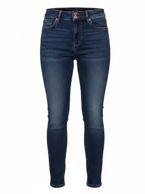 High-Rise Dark Indigo Skinny Jeans - Women